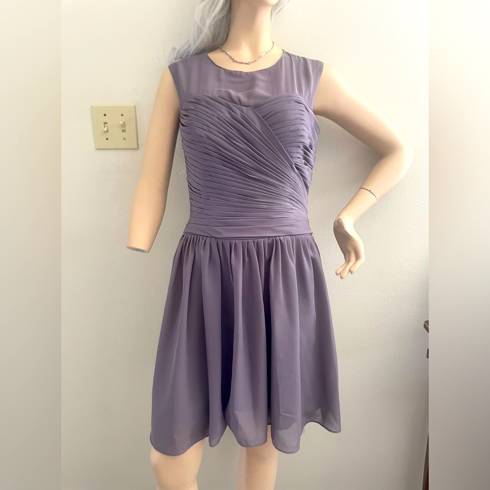 Purple semi-formal dress